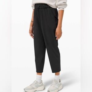 Lululemon Keep Moving High Rise Crop Pant 23" Black Size 10